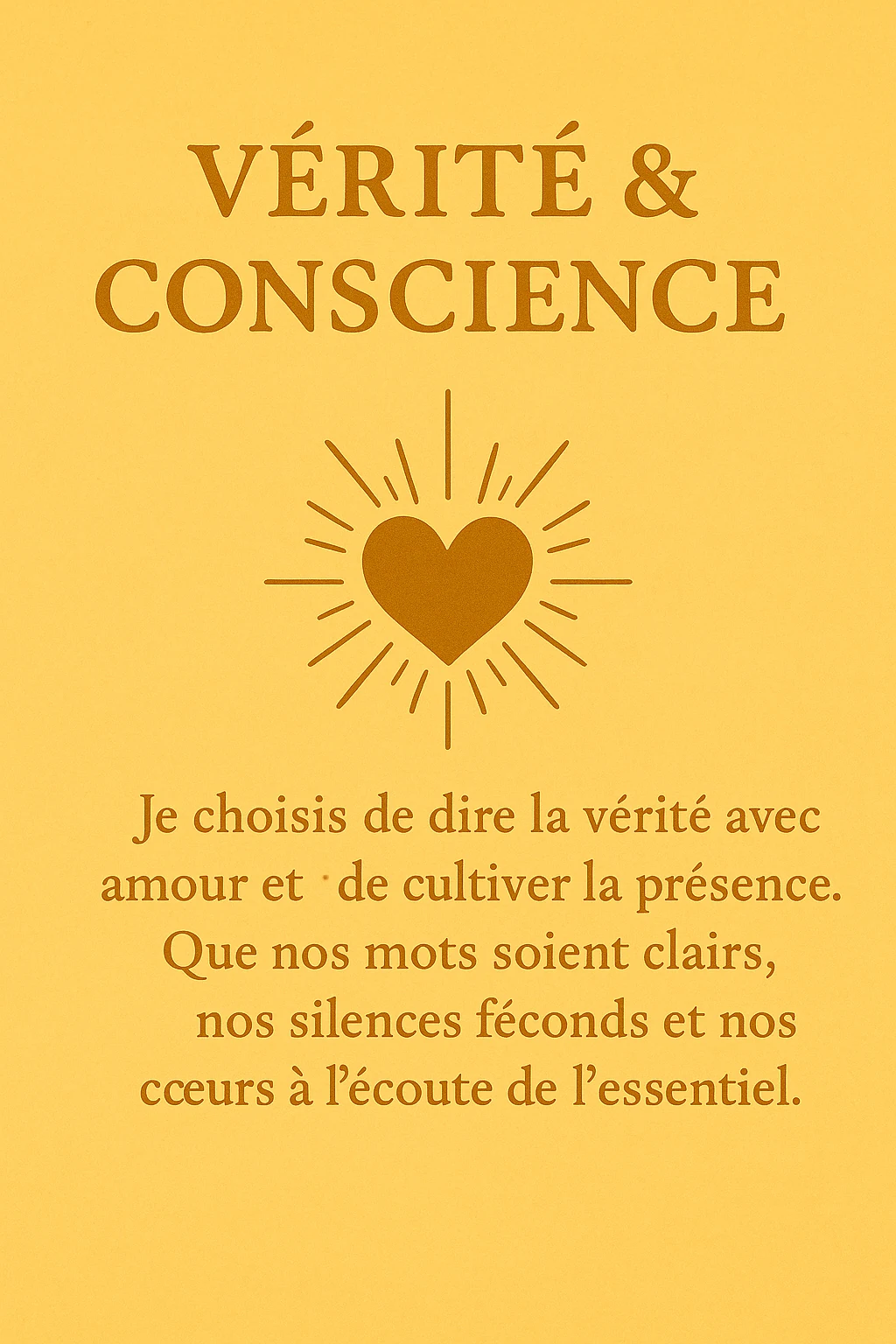 Illustration : Vérité et conscience